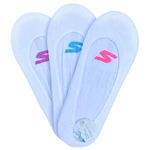 Skechers 3pk Microfibre Superlow Liner Socks White