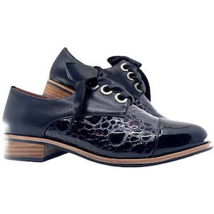 Shoe: BRESLEY AVIT BLACK BORDO MOON PATENT