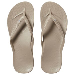 ARCHIES ARCH SUPPORT JANDALS TAUPE CRYSTAL