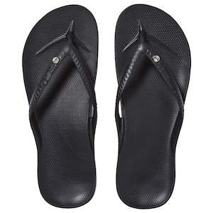 ARCHIES ARCH SUPPORT JANDALS BLACK CRYSTAL