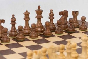 Babul Timeless Classic Chess Set with Macassar Board. 95mm King