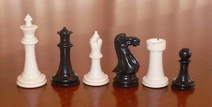 Premier Weighted Plastic Chessmen. 99mm King