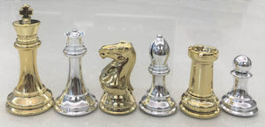 Gold and Silver Chessmen 106mm King