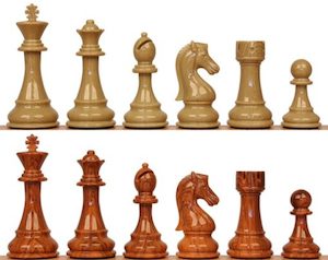 Spruce Tek Resin Wood Grain Chessmen 108mm King