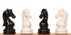 Spruce Tek Resin Black and White Chessmen 108mm King