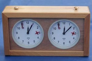 Analog Wood Chess Clock