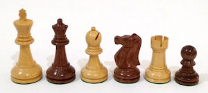 Anjan Ultimate HEAVY WEIGHTED Chess Set with Macassar Board. 90mm King