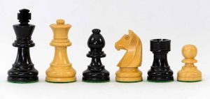 Black Universal Chessmen. 70mm King