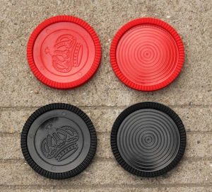 Garden Draughts Set 73mm Diameter