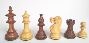 Anjan Fleur-De-Lis Chessmen. 83mm King