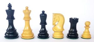 Black Zagreb ’59 Chessmen. 95mm King