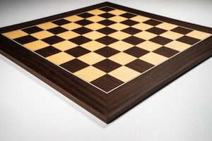 Macassar and Maple Deluxe Chess Board 35mm Squares