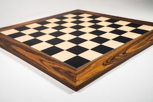 Game: Black Palisander Deluxe Chess Board 55mm Squares