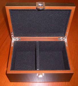 Two Compartment Macassar Ebony Chest Small