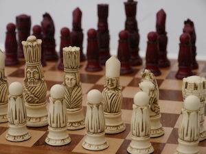 Berkeley Chess Victorian Chessmen Cardinal Red