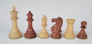 Babul Super Classic HEAVY WEIGHTED Chessmen. 101mm King