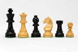 Black Universal Chessmen. 95mm King REDUCED PRICE