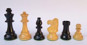 Black French Staunton Chessmen. 95mm King REDUCED PRICE