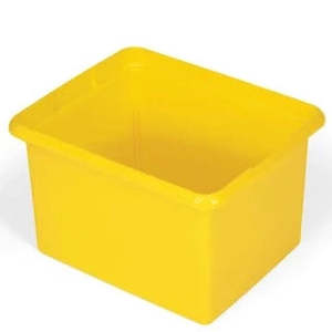 Rubbermaid Organising Bin, Yellow, 29L