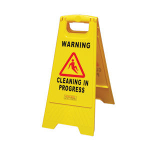 FILTA Gala A-Frame Safety Sign - "CLEANING IN PROGRESS"- 3 Colors