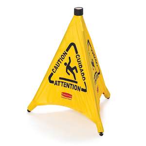 Rubbermaid Wet Floor Pop-Up Safety Cone 30"