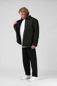 Quilted Jacket - Dark Olive