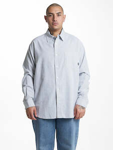 Occasions Long Sleeve Shirt - Olive Night Stripe