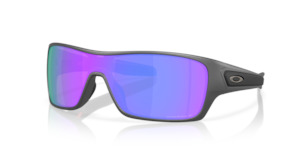 Oakley Sunglass - TURBINE ROTOR Matte Steel/Prizm Violet Polarized