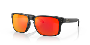 Oakley Sunglass- HOLBROOK Matte Black/Prizm Ruby