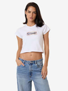 Clothing: Paradise Wheels Mini Tee - White