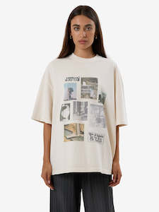 Clothing: One Way Or Another Oversized Tee - Heritage White