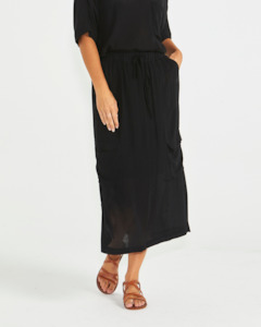 Clothing: Raya Cargo Skirt - Black