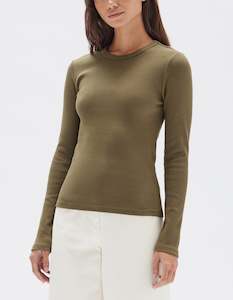 Miana Organic Long Sleeve Tee - Spruce