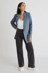 Clothing: Mason Peach Soft Touch Blazer - Petrol