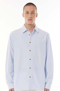 Oxford LS Shirt - Blue Haze/Chalk