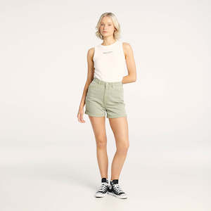 Clothing: Girlfriend Short - Faded Thyme