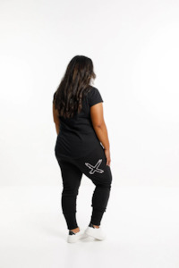 Clothing: Apartment Pants (Winter Weight) - Black with White X Outline