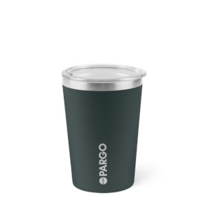 12oz Insulated Coffee Cup - BBQ Charcoal