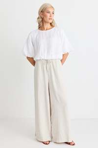 Resort Wide Pants - Natural