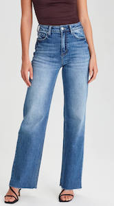 Clothing: Alanis Wide Leg Jean - Denim Blue