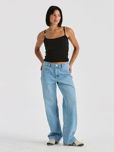 Clothing: Mid Baggy Jean - Skyline Blue