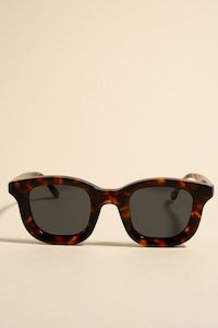 Clothing: Chelsea Tort Chunky Round Sunglasses