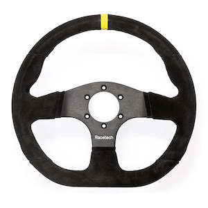 Racetech Flat Suede Wheel - 330mm flat bottom (Order Only)