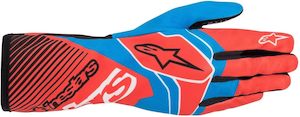 Alpinestars 1 K Race Kart Glove Red Fluro and Cobalt Blue