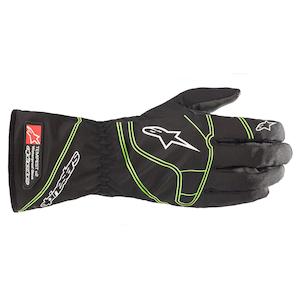 Alpinestars Black/Green v2 S Youth Tempest Wet Weather Kart Glove