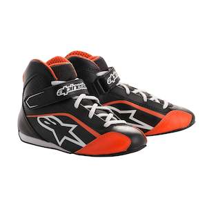 Alpinestars 1-KS Youth Kart Shoe Black White Orange Fluro