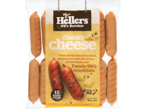 Hellers Chunky Cheese Sausages