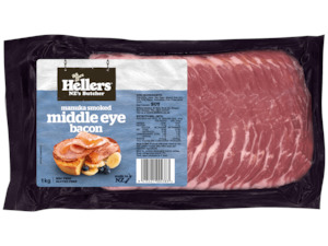 Hellers Manuka Smoked Middle Eye Bacon