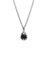 Love Claw Drop Necklace - Onyx