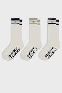 Stripe S-Dot Sock - 3PK